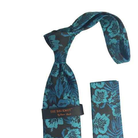 BW313 Teal Steven Land Silk Tie and Hanky BW313 Teal Steven Land Silk Tie and Hanky