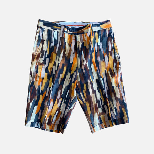 Inserch linen earth tone shorts for men