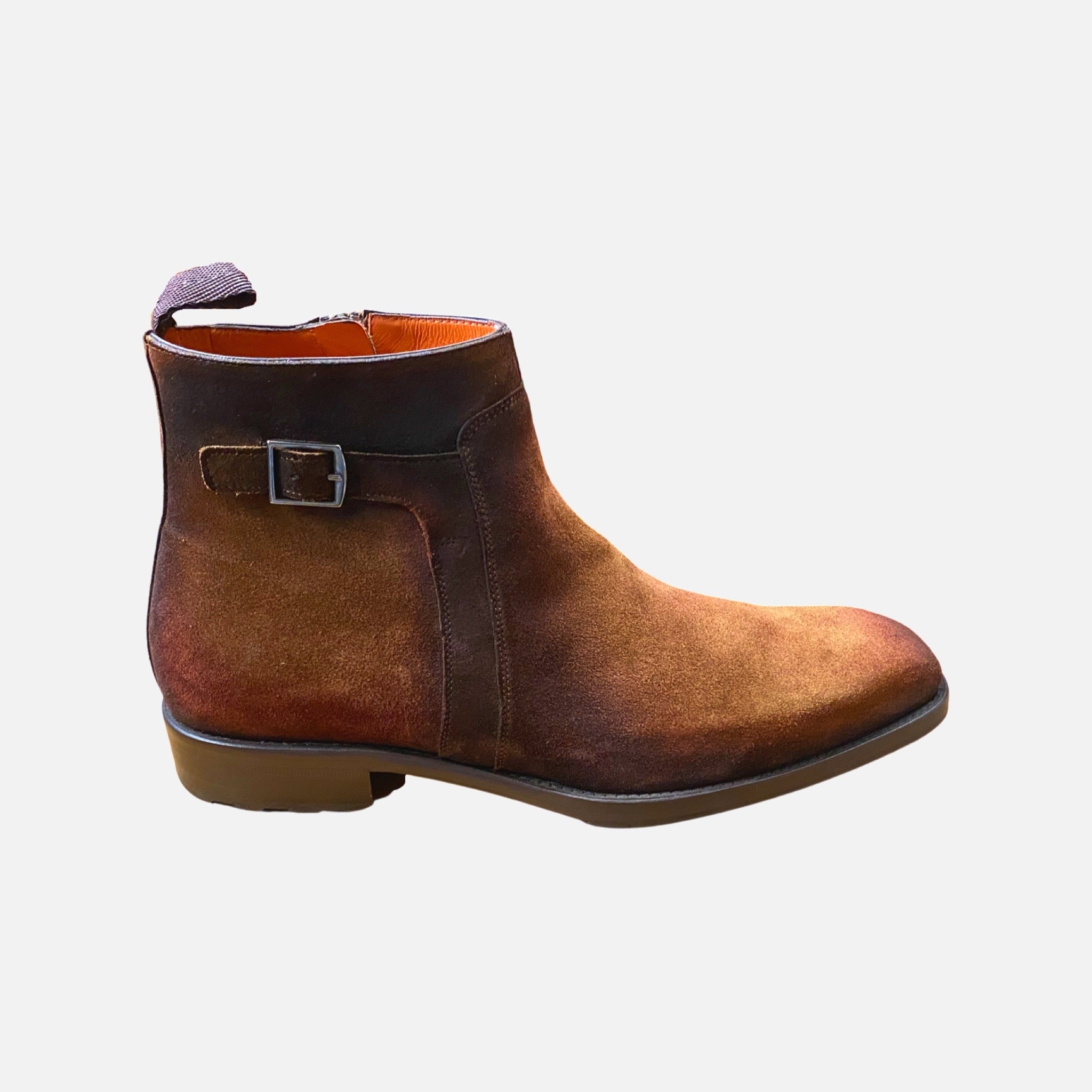 Mezlan Suede ankle boot with side zip Tan Mezlan Suede ankle boot with side zip Tan
