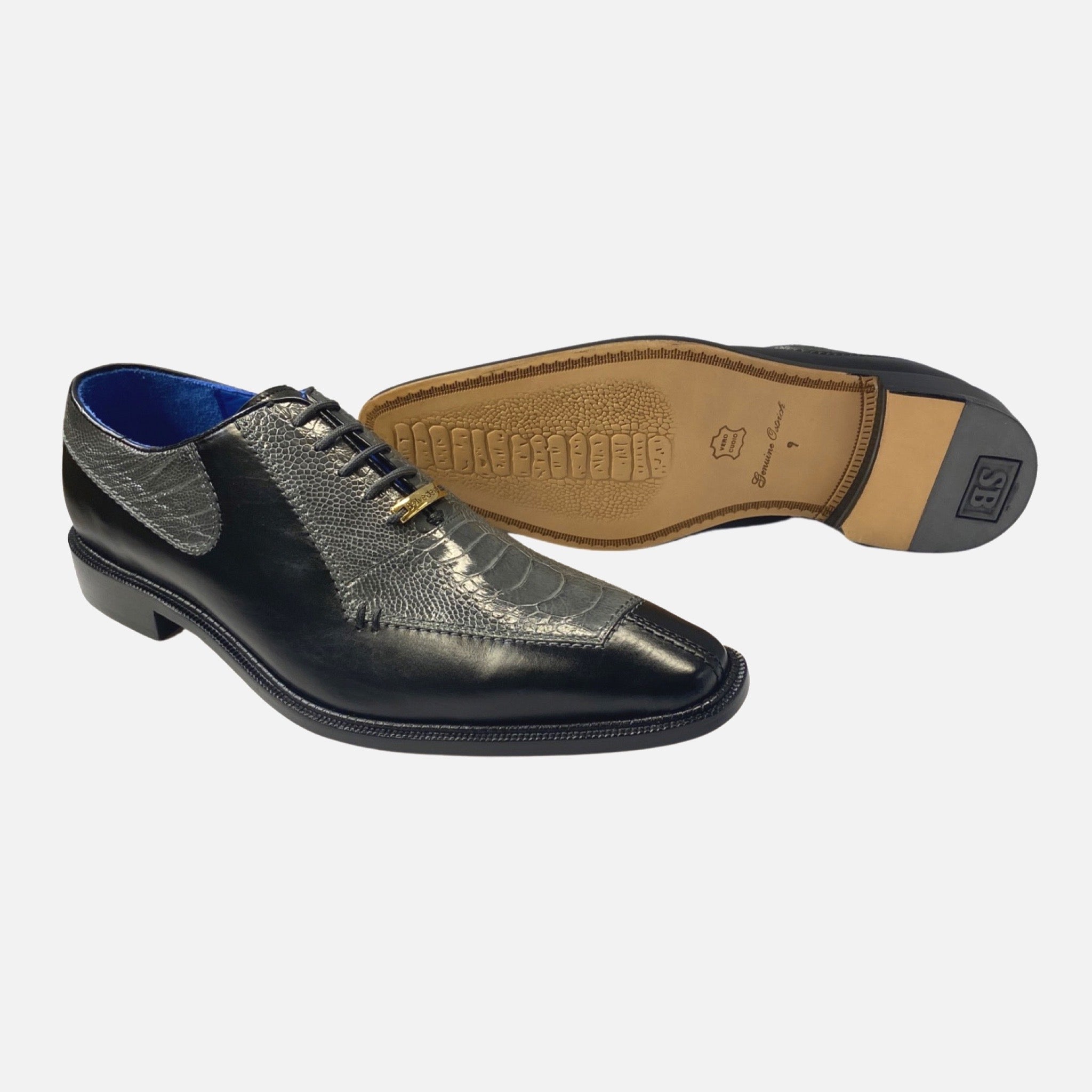 Mens ostrich shoe Bagio By Belvedere Mens ostrich shoe Bagio By Belvedere