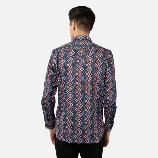 Visconti diamond print shirt for men