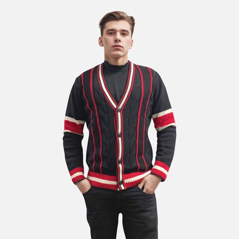 Final Sale | Inserch Black Cardigan Sweater SW901 Final Sale | Inserch Black Cardigan Sweater SW901