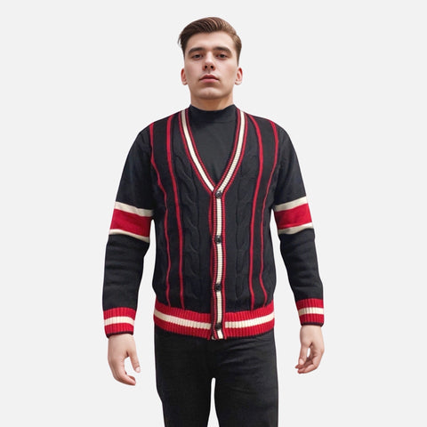 Final Sale | Inserch Black Cardigan Sweater SW901 Final Sale | Inserch Black Cardigan Sweater SW901