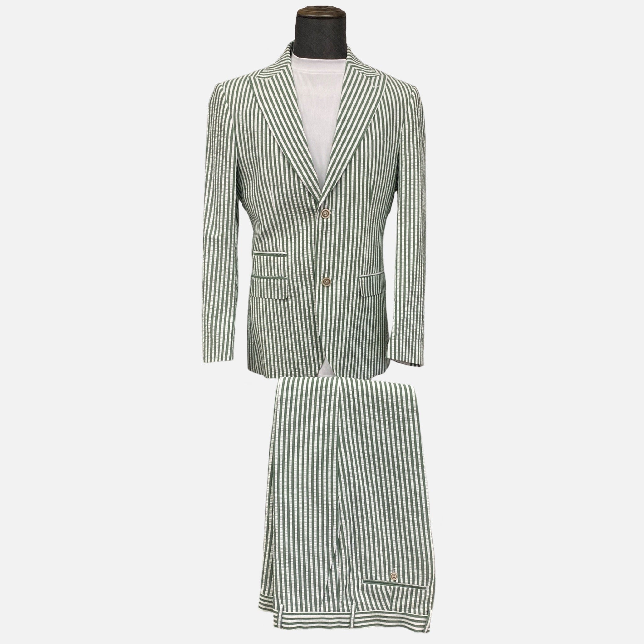 Emerald Green mens Cotton Searsucker suit Emerald Green mens Cotton Searsucker suit