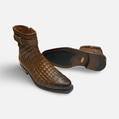 Mens Libero Quilted alligator boot Mens Libero Quilted alligator boot