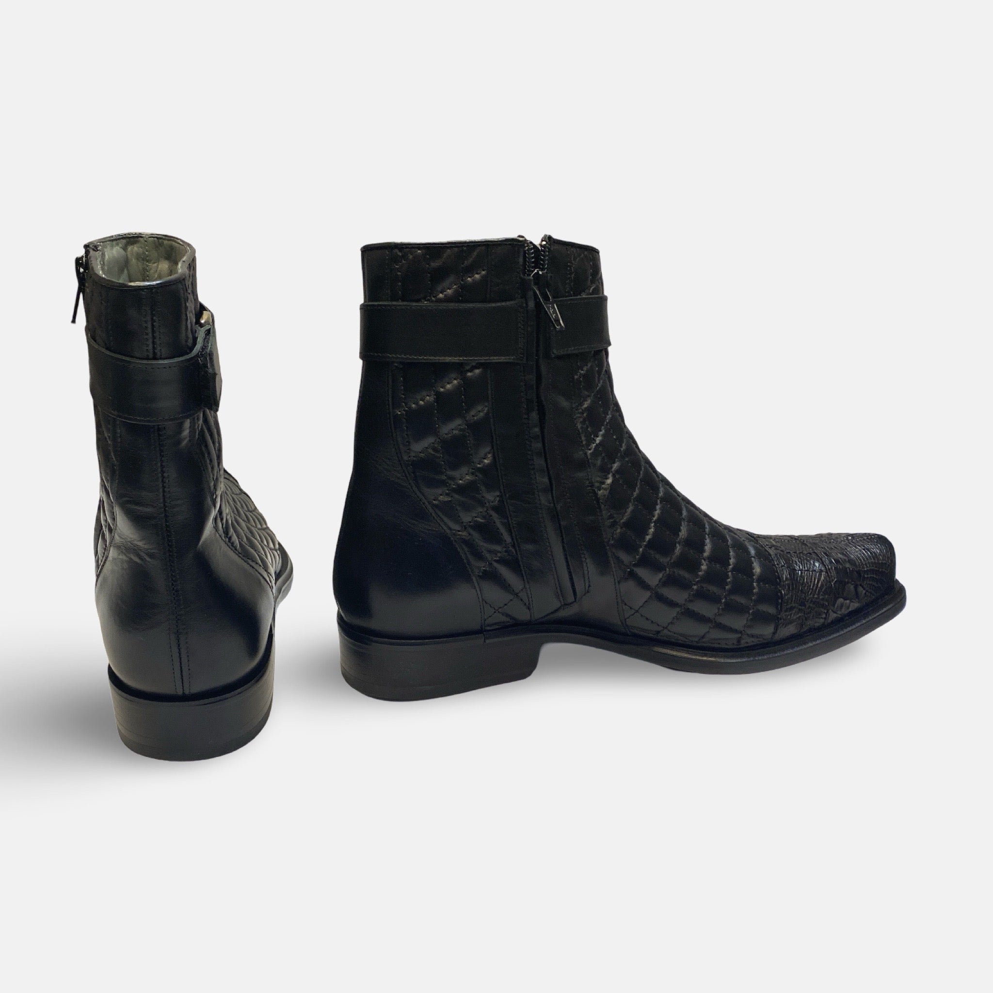 Mens Side Zip Boot by Belvedere, exotic skin Mens Side Zip Boot by Belvedere, exotic skin