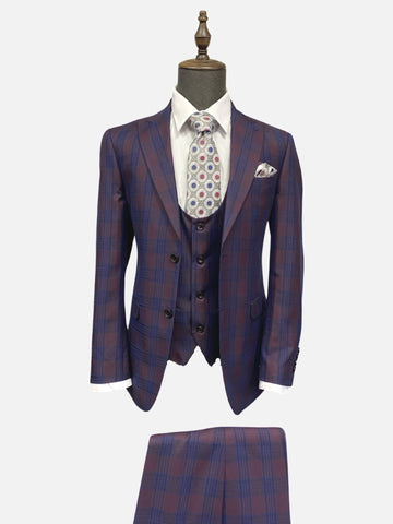 Mens plaid slim fit suit Mens plaid slim fit suit