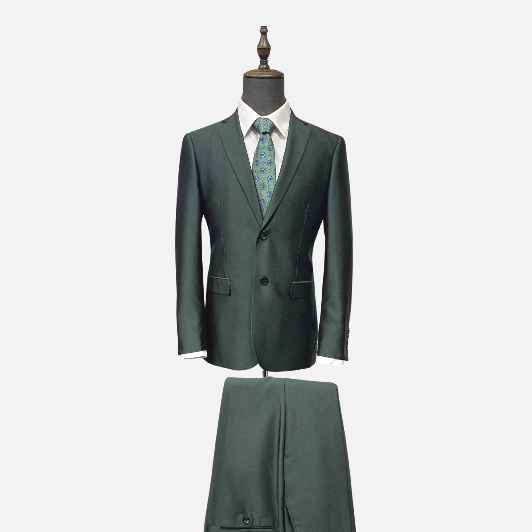Mens green suit slim fit single breasted Mens green suit slim fit single breasted