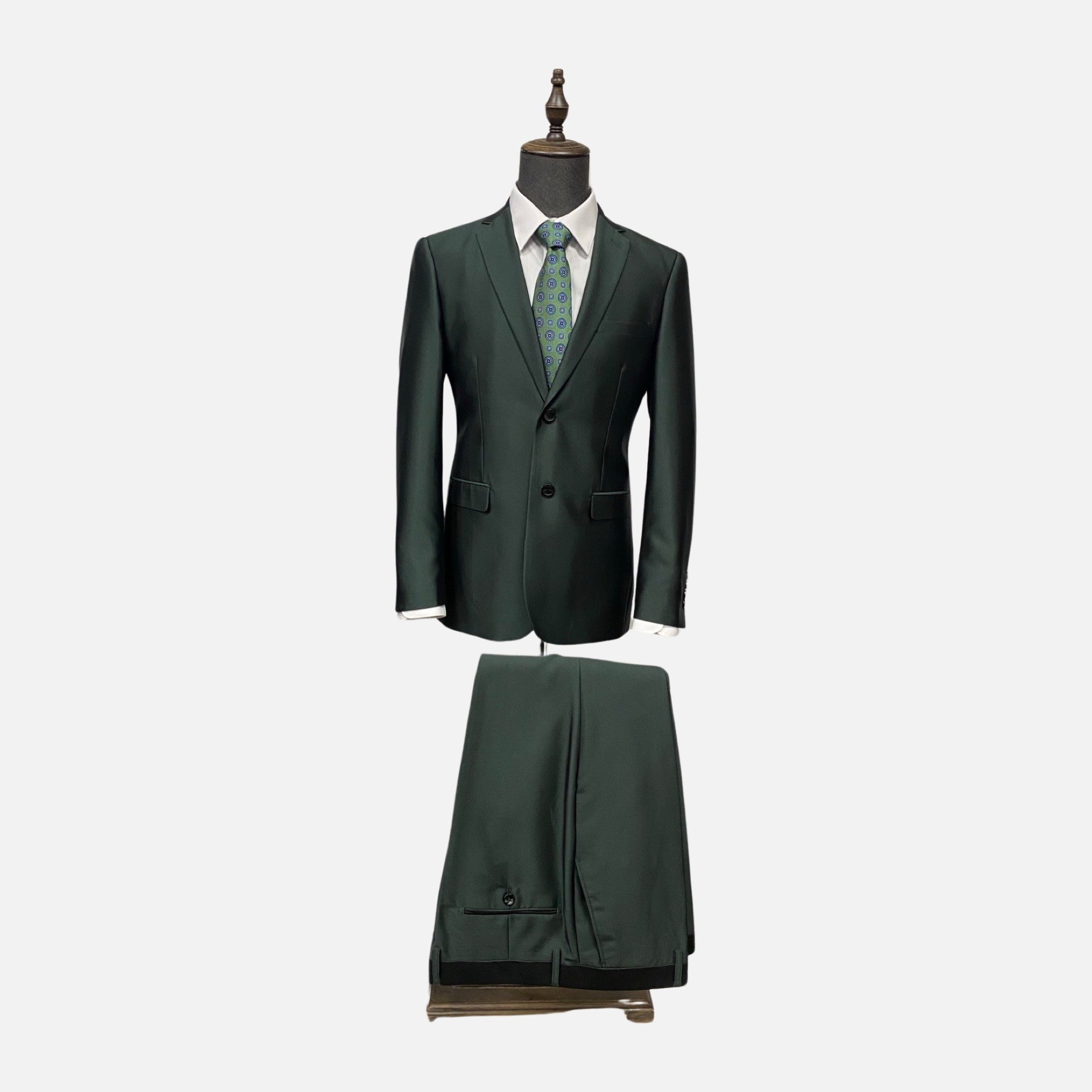 Mens green Slim fit suit Mens green Slim fit suit