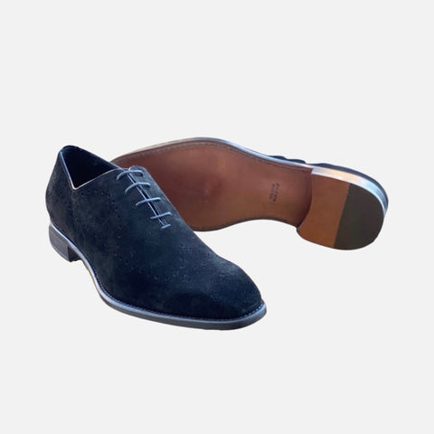 Calzoleria Toscana Clearance Sale: Calzoleria Toscana Men's Black Suede Lace-up Shoes - Handcrafted Italian Elegance Calzoleria Toscana Clearance Sale: Calzoleria Toscana Men's Black Suede Lace-up Shoes - Handcrafted Italian Elegance