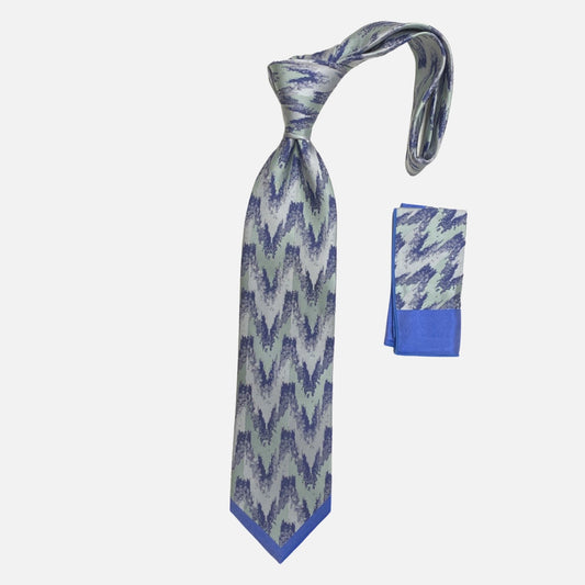 Steven land silk big knot tie bw2257 navy blue