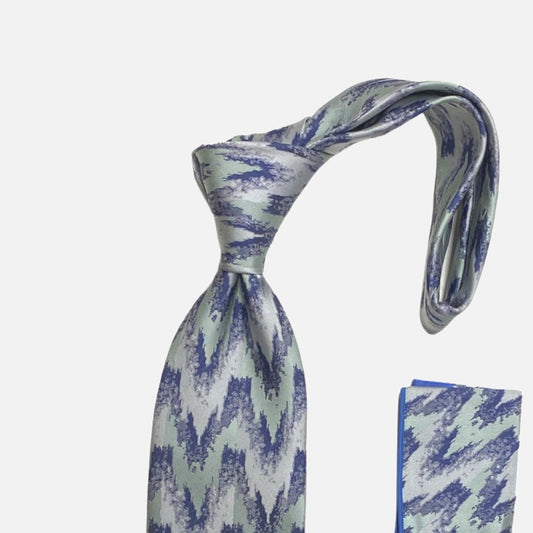 Steven land big knot tie BW2257 blue