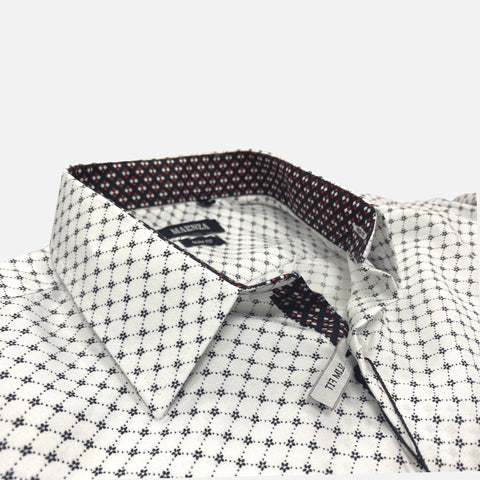 Mens White Short Sleeve Summer Shirt MS2289 | Slim Fit Mens White Short Sleeve Summer Shirt MS2289 | Slim Fit
