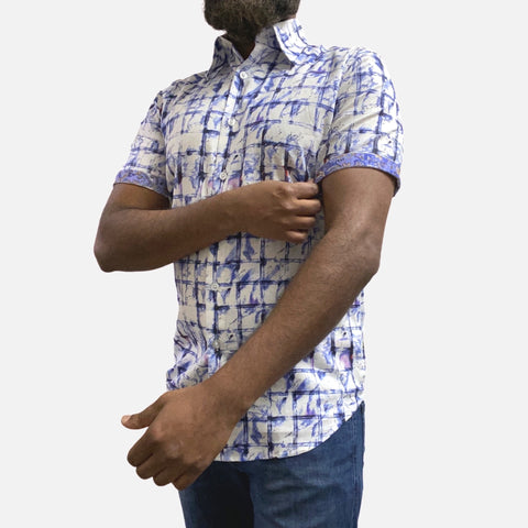 CONTRAST INNER CUFF SUMMER SHIRT CONTRAST INNER CUFF SUMMER SHIRT