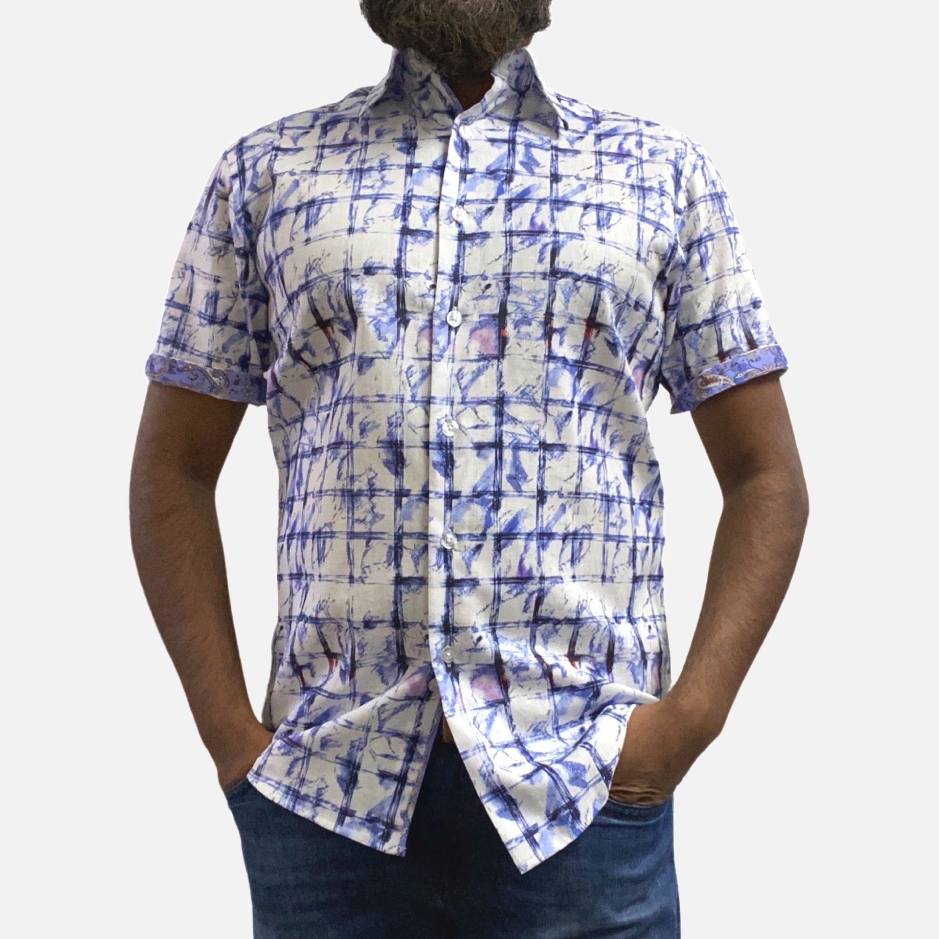 MENS 100% LINEN SUMMER SHIRT MENS 100% LINEN SUMMER SHIRT