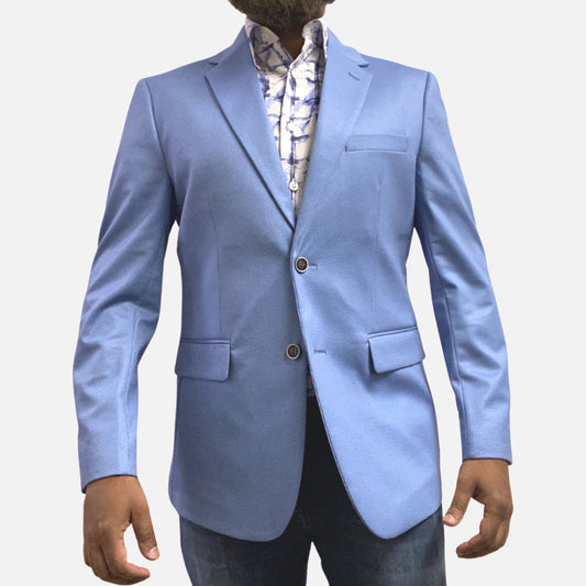 Duchamp Men’s Blue Tone on Tone Blazer | Slim Fit