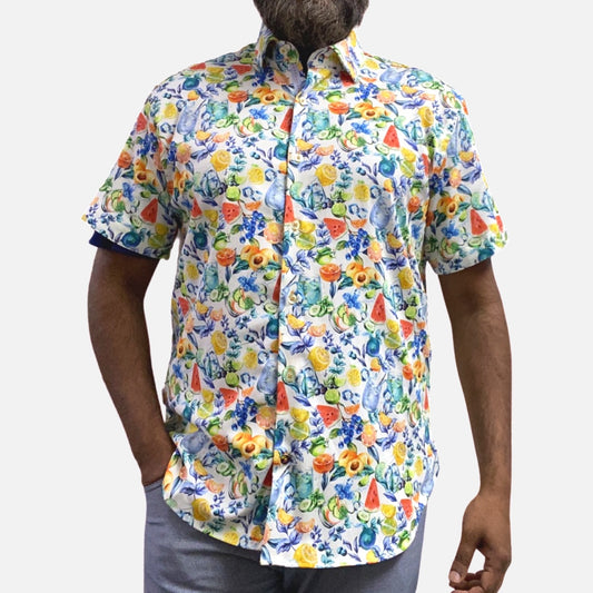 Mens summer fruit shirt short sleeve