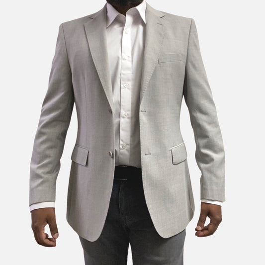 Men's Platinum Color Blazer - Classic fit, Single Breasted