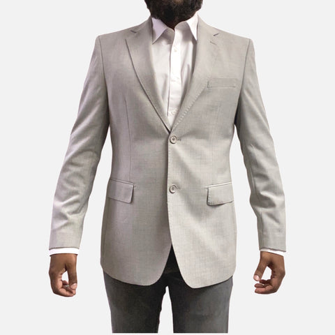 Men's Platinum Color Blazer - Classic fit, Single Breasted