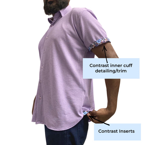 Mens summer shirt with contrast detailing Mens summer shirt with contrast detailing