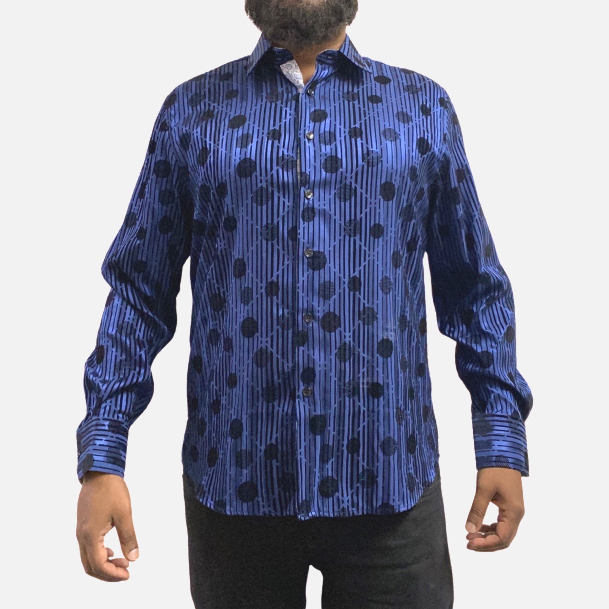 Mens Blue casual slim fit shirt Mens Blue casual slim fit shirt