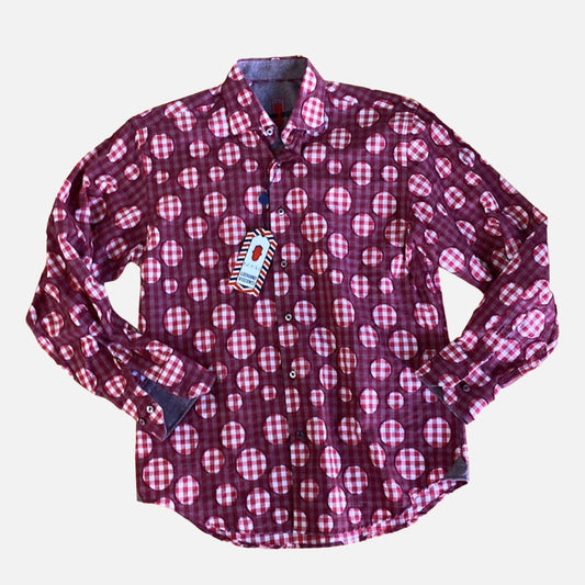 Final Sale | Luchiano Visconti Red Shirt | Size Small