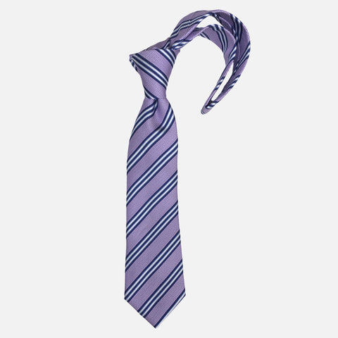 Purple Diagonal Striped Tie with Navy Blue and White Purple Diagonal Striped Tie with Navy Blue and White