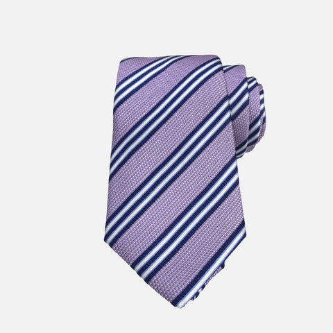 Purple Diagonal Striped Tie with Navy Blue and White Purple Diagonal Striped Tie with Navy Blue and White