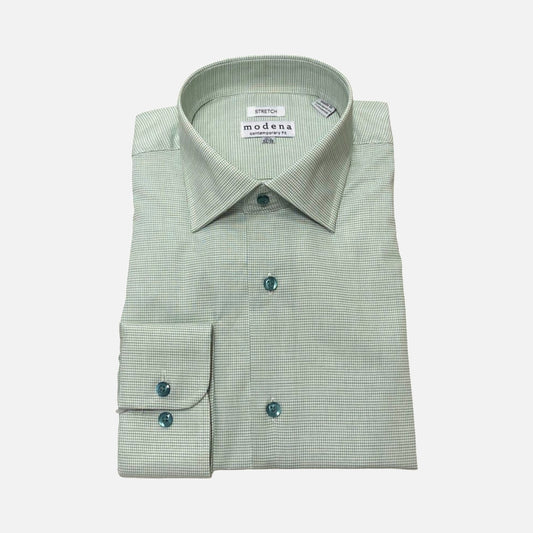 MODENA green dress shirt for men