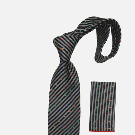 100% Silk Tie BW2407 Black
