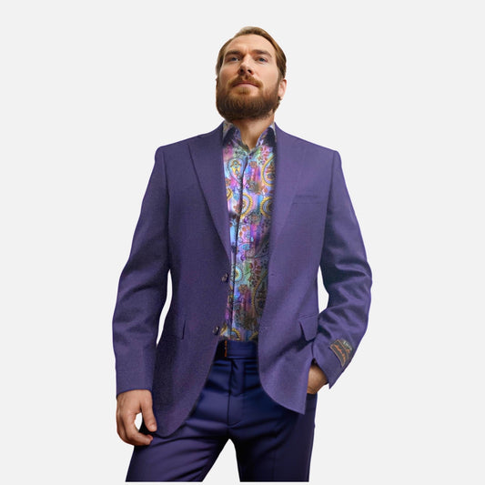 Mens wool blazer  Purple