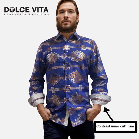Sports shirt with contrast inner cuff detailing Sports shirt with contrast inner cuff detailing
