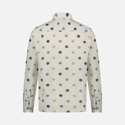 Men Designer polka dot linen shirt Men Designer polka dot linen shirt