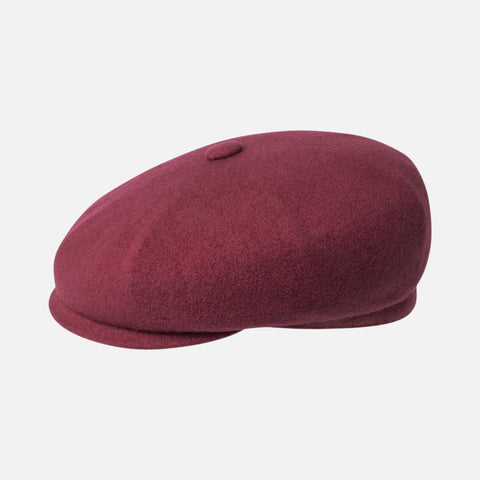 Cranberry newsboy hat