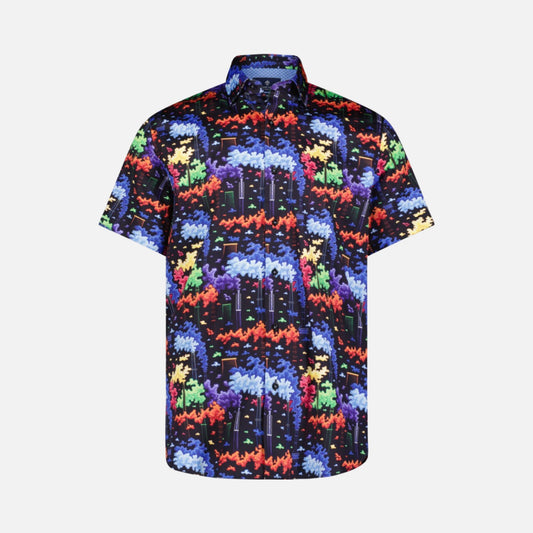 Mens designer multi color shirt