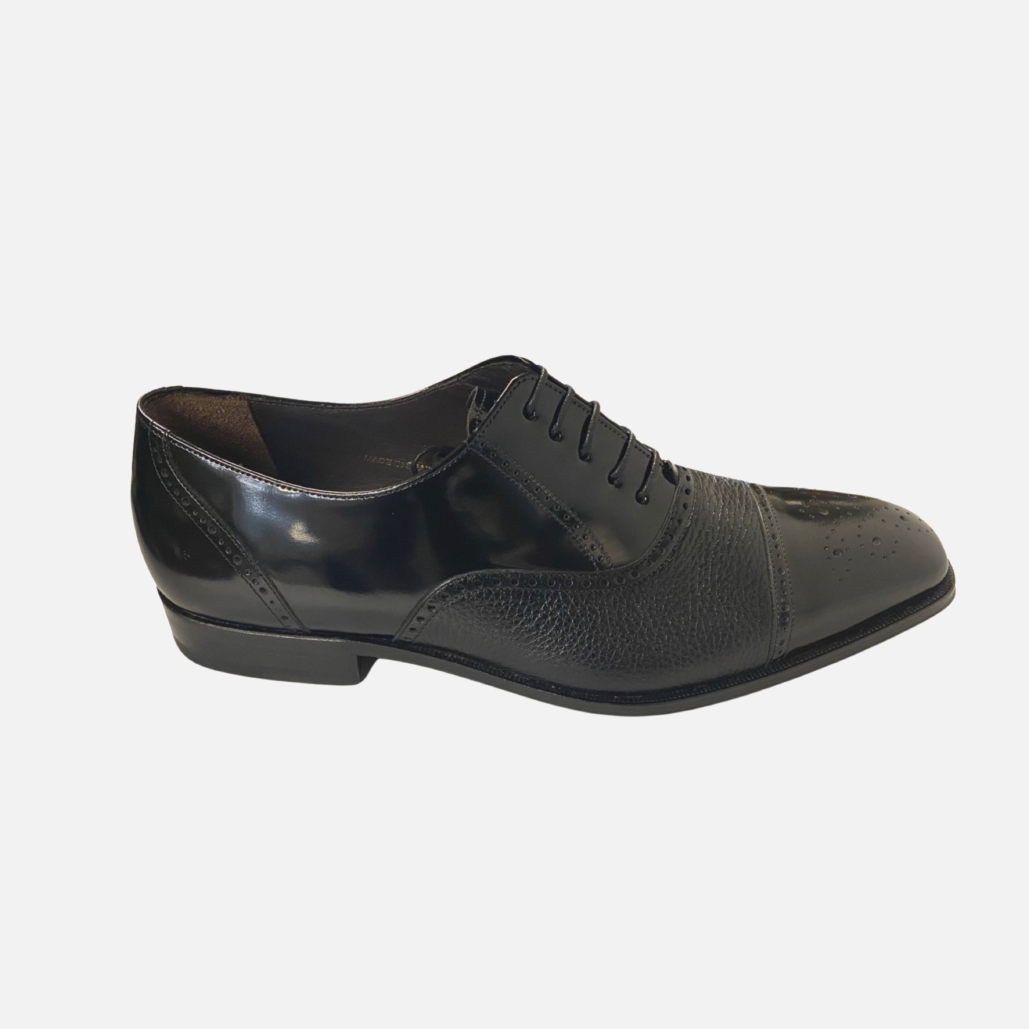 MEZLAN Black Tyson 2 cap toe shoe MEZLAN Black Tyson 2 cap toe shoe