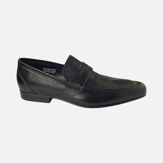 Mens Toscana Deerskin loafer black 