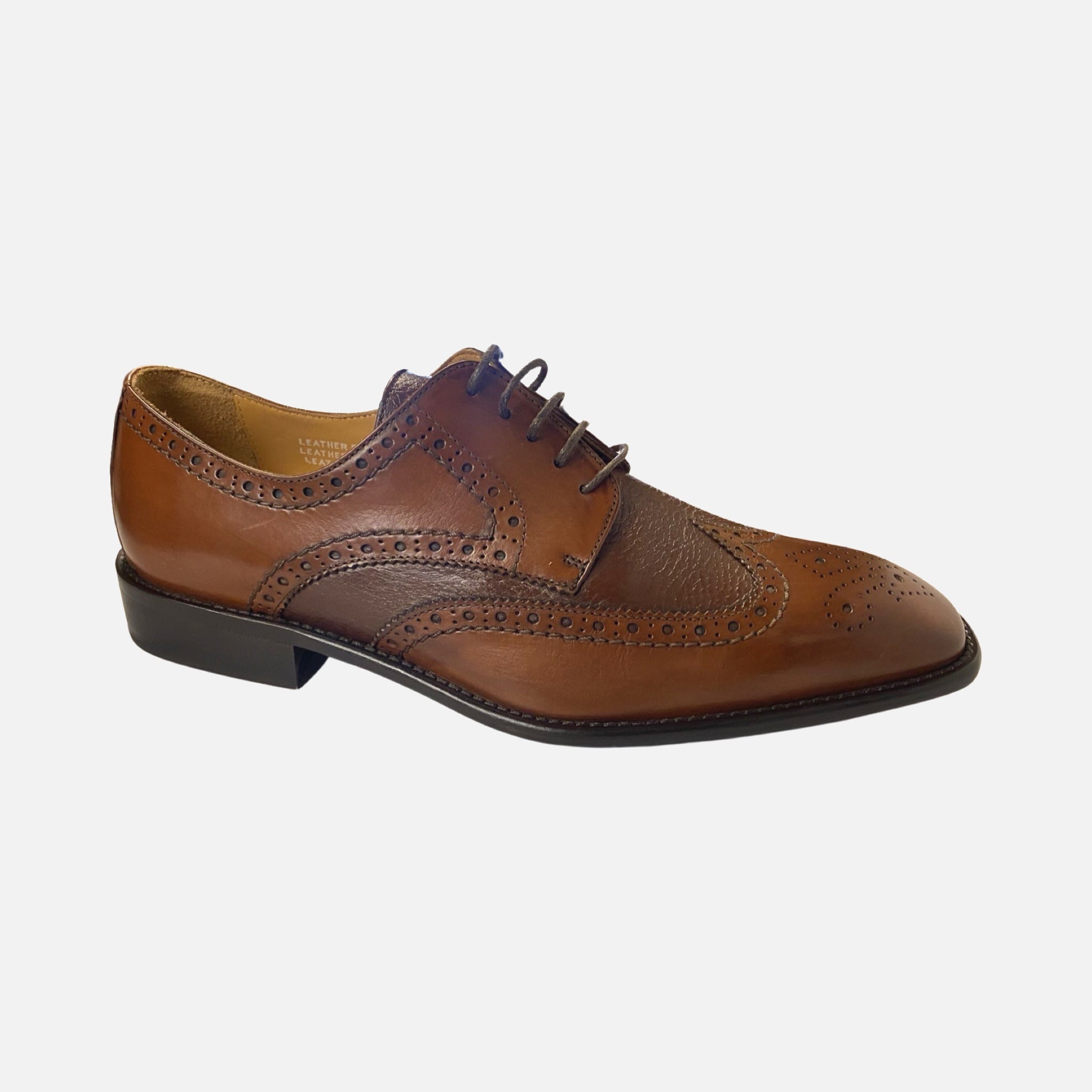 Toscana Men's Italian Wingtip Brogue Dress Shoe