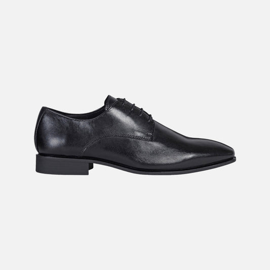 Black Geox High Life Men's Lace-Up plain toe Shoe - CLEARANCE