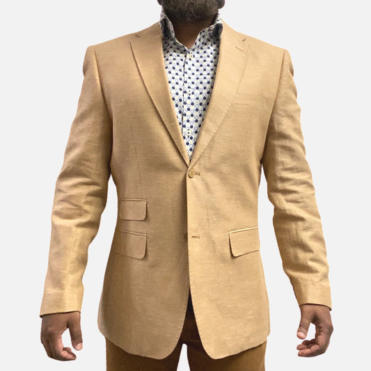 Khaki linen blazer