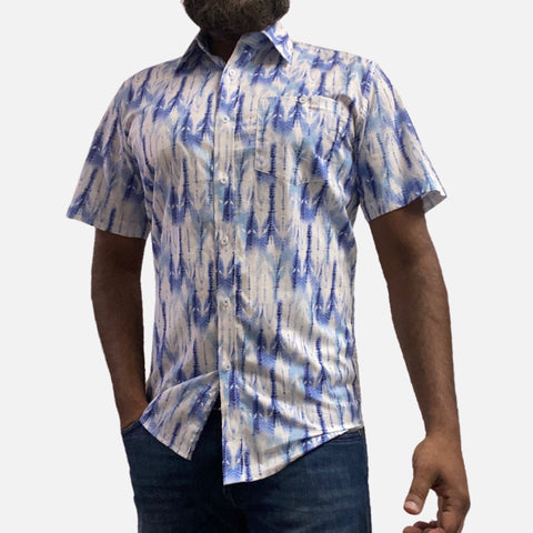 Mens Blue Casual Summer Shirt | Clearance | M Mens Blue Casual Summer Shirt | Clearance | M