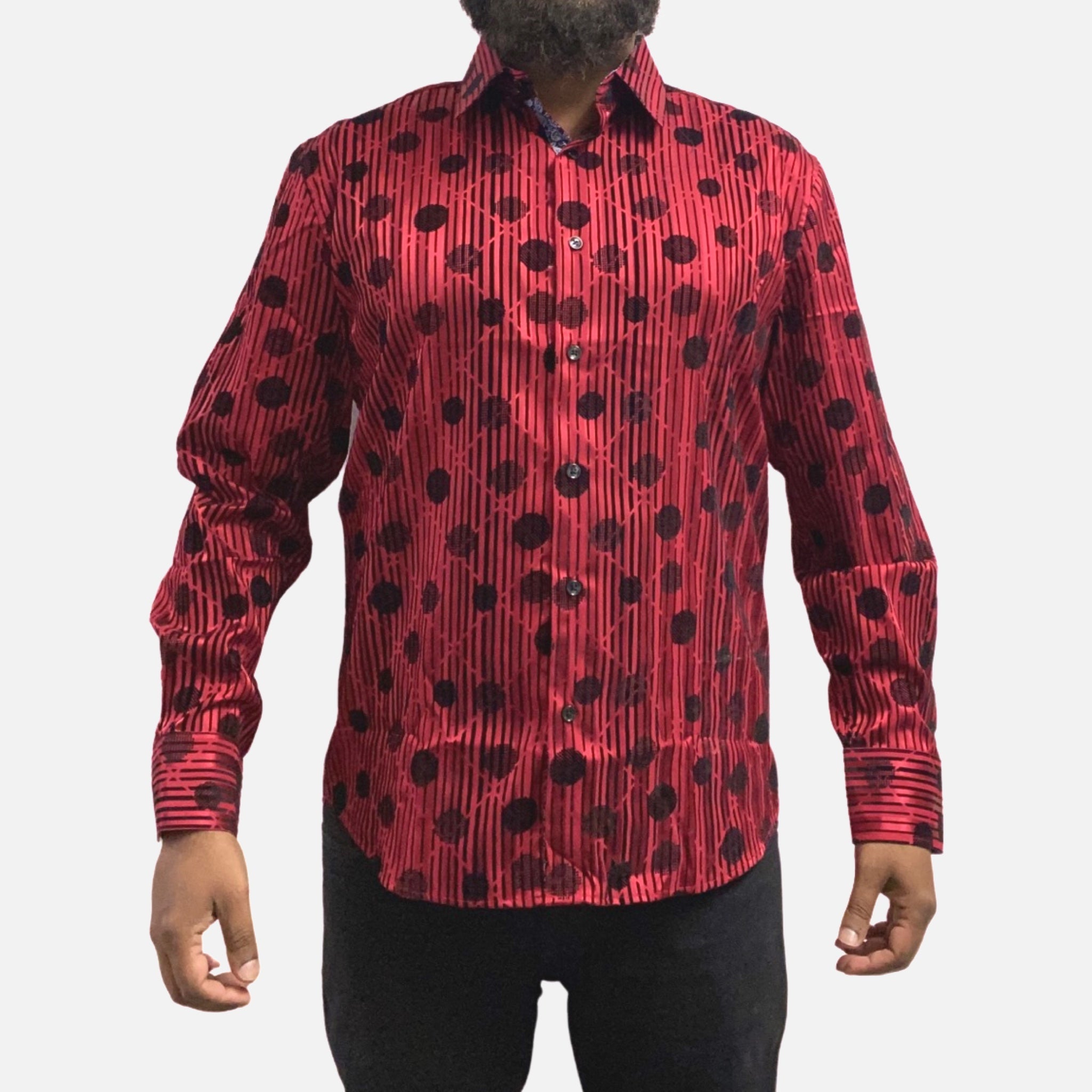 Mens red button up shirt Mens red button up shirt