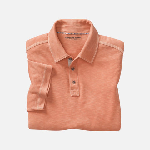 Men’s Orange Johnston Murphy Polo Shirt Men’s Orange Johnston Murphy Polo Shirt
