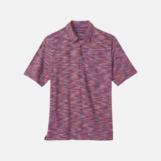Clearance | Blue/Red Johnston Murphy Space-dyed Polo Shirt