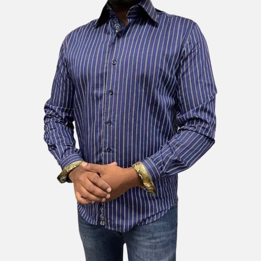 Blue Casual Button Up Shirt | Final sale
