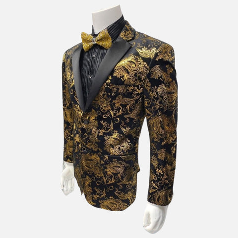 Mens Gold Velvet Style Tuxedo Blazer/Dinner Jacket Mens Gold Velvet Style Tuxedo Blazer/Dinner Jacket