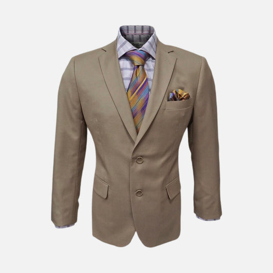 Clearance | Mens 100% Wool Suit | Camel