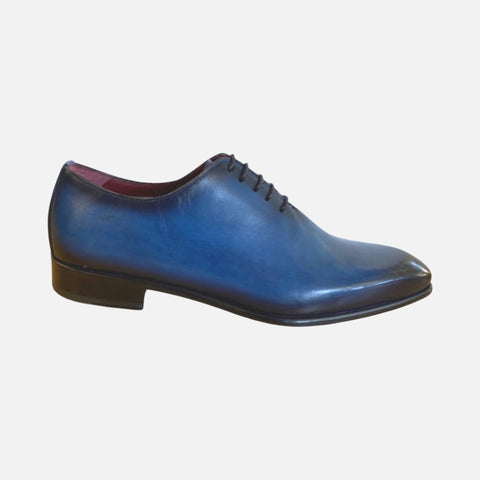Clearance | Hand Painted Blue Oxford | Made in Italy Clearance | Hand Painted Blue Oxford | Made in Italy