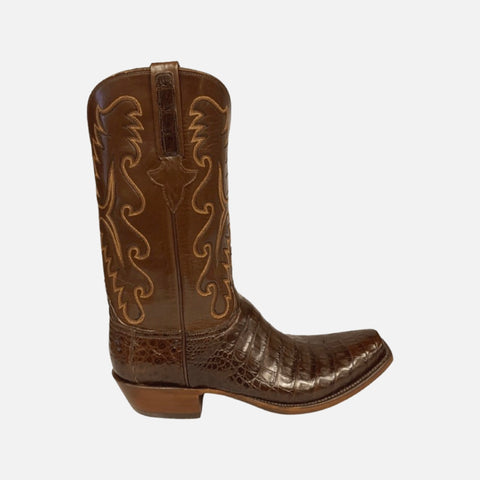 Lucchese Classic Sienna Ultra Caiman Belly Antique Brown Cowboy Boots Lucchese Classic Sienna Ultra Caiman Belly Antique Brown Cowboy Boots