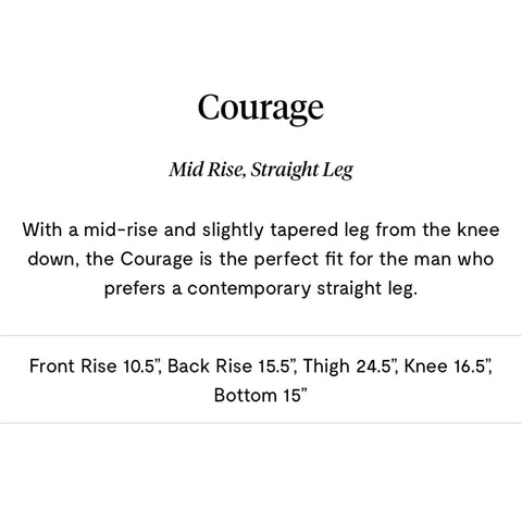 Courage | Brown Mid-Rise Straight Leg Jeans | Cafe Comfort